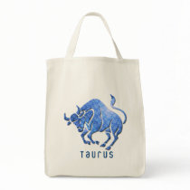 Taurus Horoscope Organic Grocery Tote Bag