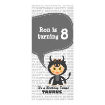 Taurus Invitation Birthday Party