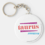 Taurus LtPink Key Chain
