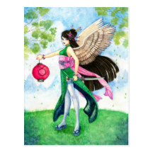 Taurus Postcard, Geisha Zodiac Fine Art Print
