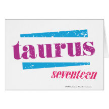 Taurus Purple Greeting Cards