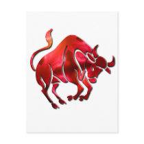 Taurus Symbol Postcard