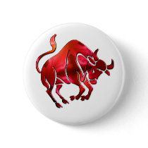 Taurus Symbol  Round Button