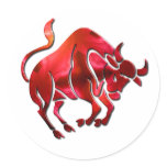 Taurus Symbol Stickers
