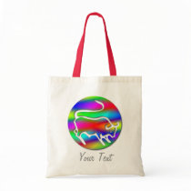 Taurus The Bull Zodiac Rainbow Colour Canvas Bags