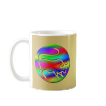 Taurus The Bull Zodiac Rainbow Colour Tea Coffee Mug