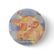 Taurus Zodiac Pinback Button