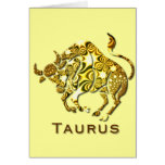Taurus Zodiac Greeting Card cards