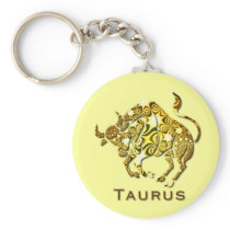 Taurus Zodiac Keychain