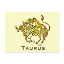 Taurus Zodiac Poscard Post Card
