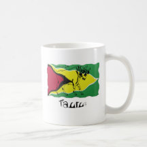 Taurus Zodiac Sign with Guyana Flag Mug