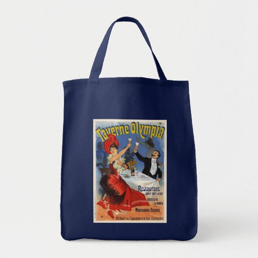 Taverne Olympia, Jules Chéret Canvas Bag