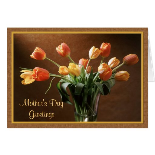 Tawny Tulips Greeting Cards