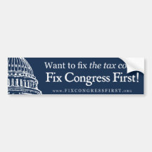 Tax code bumper stickers