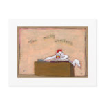 Tax Day - Accountant chicken numbers fun art postcards