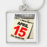 Tax Deadline Key Chain