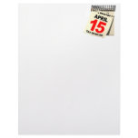 Tax Deadline letterhead