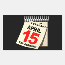 Tax Deadline Sticker