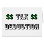Tax Deduction Greeting Cards