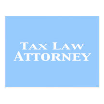 Tax Law Attorney Gifts Post Cards