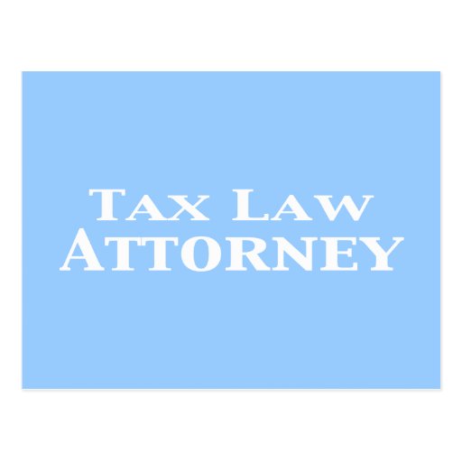 Tax Law Attorney Gifts Post Cards