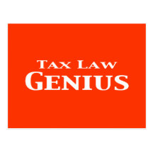 Tax Law Genius Gifts Postcard