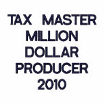 TAX MASTER MILLION DOLLAR PRODUCER 2010 embroidered shirts