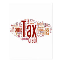 Tax season is here postcards