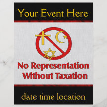 Tax The Churches Custom Flyer