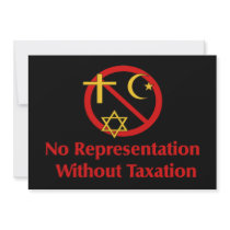 Tax The Churches Custom Invitation
