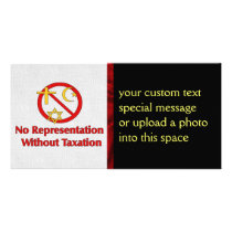 Tax The Churches Customized Photo Card