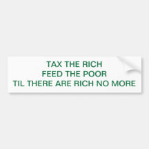 TAX THE RICH BUMPER STICKERS