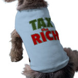 TAX THE RICH T-shirts, Stickers, Buttons pet clothing