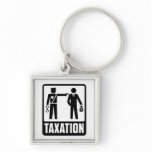 Taxation Is Violence Keychain