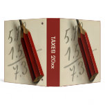 Taxes Organizer; Vintage Finance and Economics 3 Ring Binder