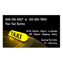 Taxi Business Cards