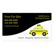 Taxi Business Cards