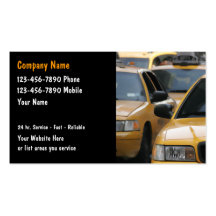 Taxi Cab Business Cards