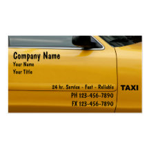 Taxi Cab Business Cards