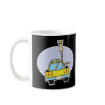 taxi cab driver giraffe mugs