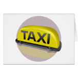 taxi greeting cards
