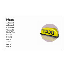 Taxi Cartes De Visite Personnelles