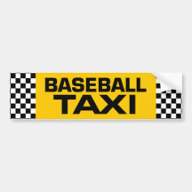 Taxi de base-ball adhésif pour voiture