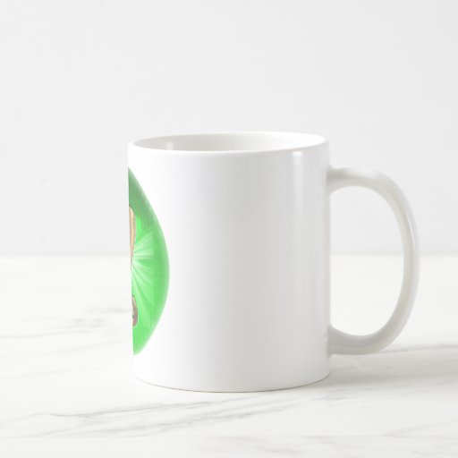 TAXI Gold Monogram Z Green light Mugs