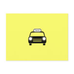 Taxi in Black & White postcards