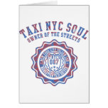 taxi nyc soul greeting card