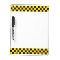 Taxi Pattern Dry Erase Board dry erase boards