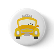 Taxi Print Pinback Buttons