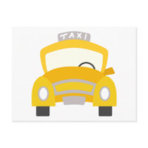 Taxi Print Post Card