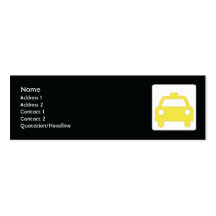 Taxi - Skinny Business Card Templates